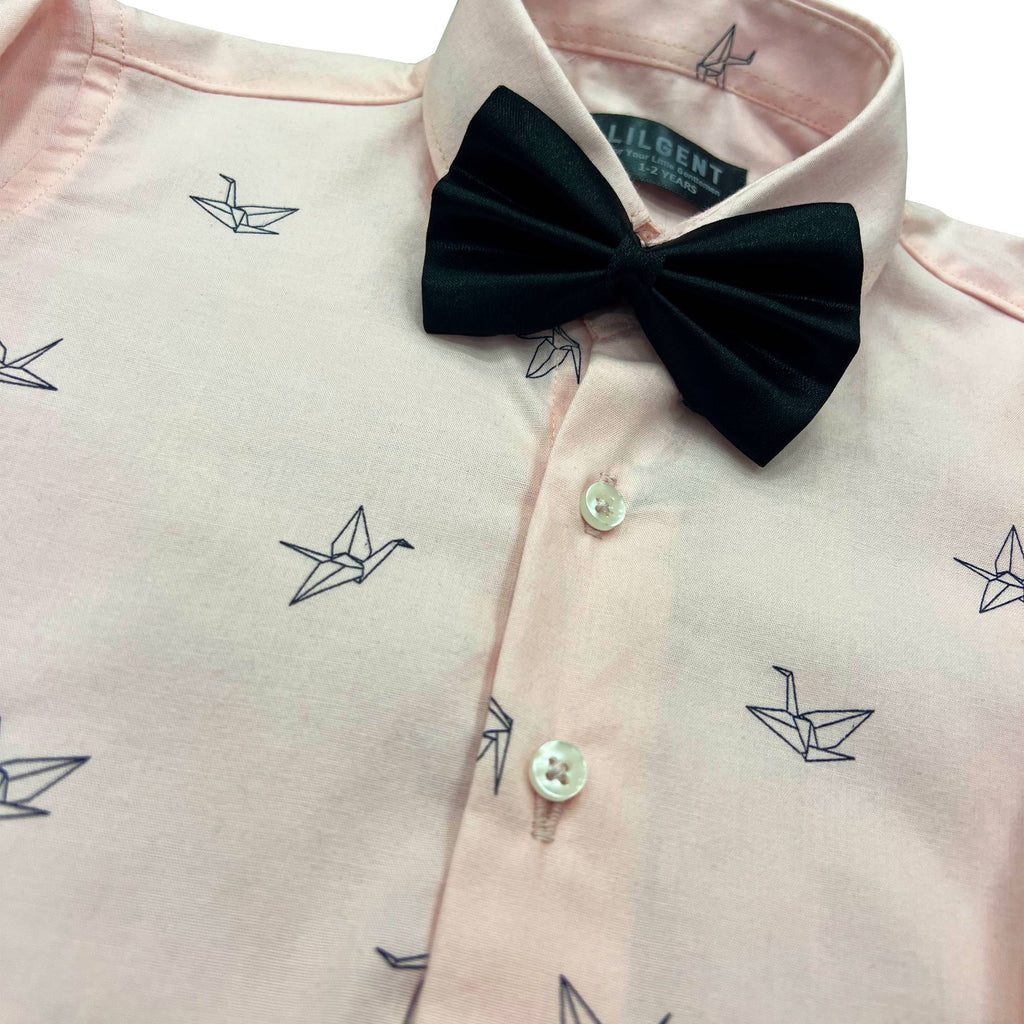 Baby Boy 4 Piece Set Pink Print Formal Set