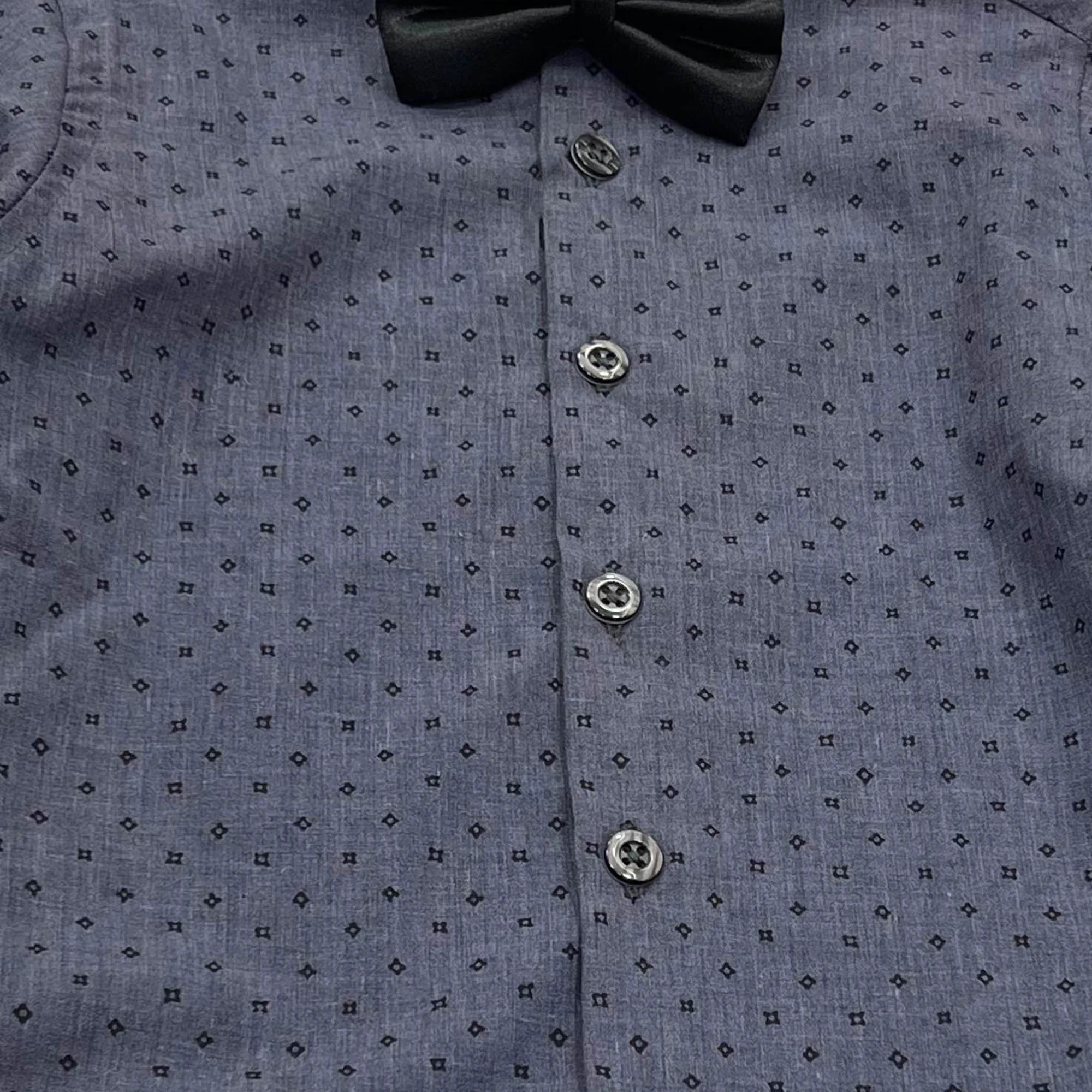 Baby Boy Dark Grey / Black pant Formal Gallis suit