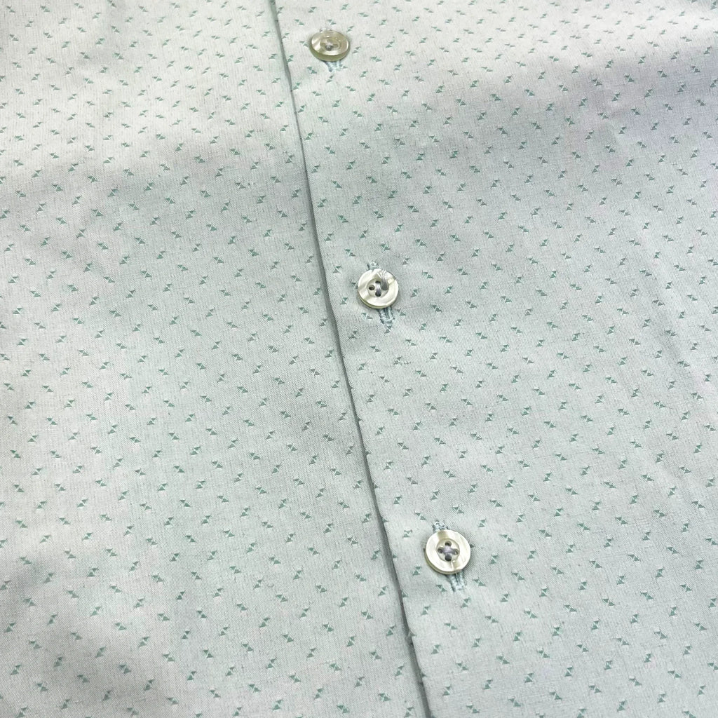 Baby Boy Sea Green Self Shirt / Black pant Formal Gallis suit
