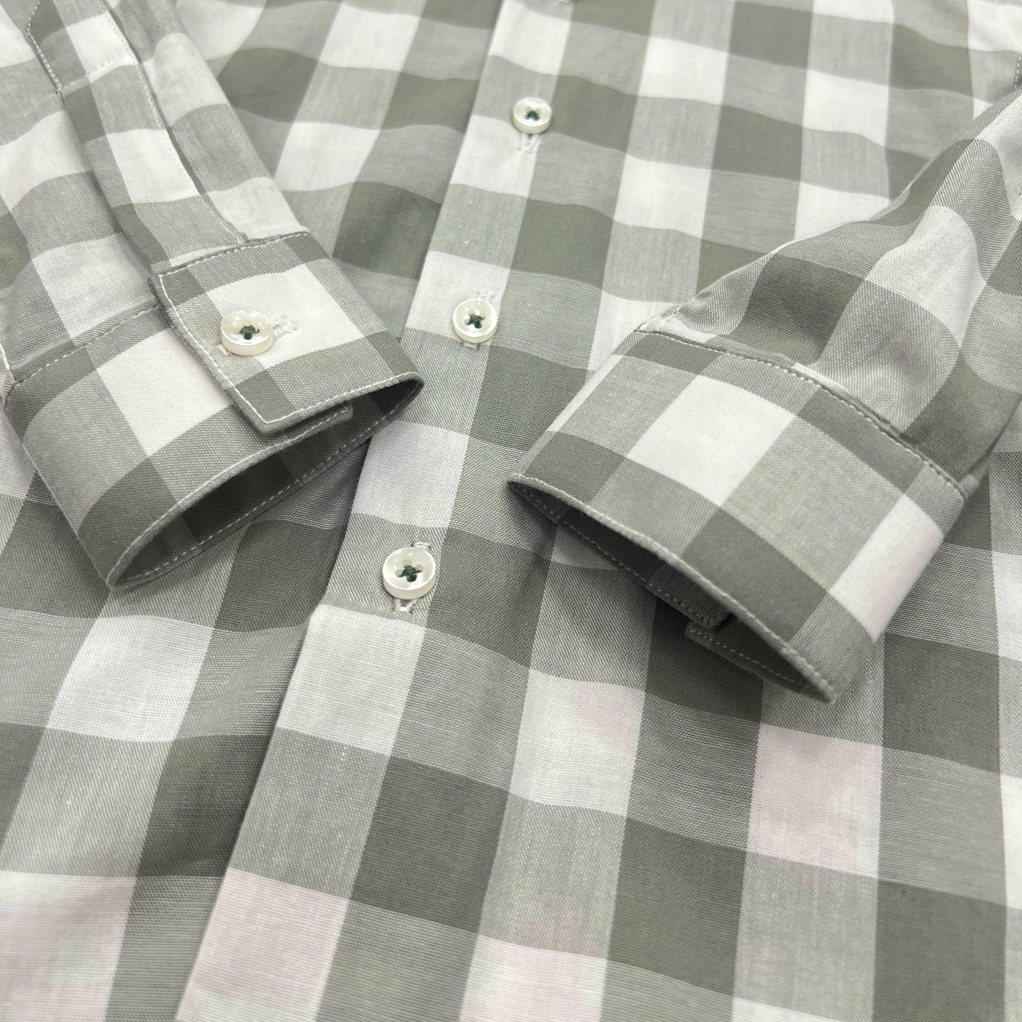 Baby Boy 4 Piece Set Greenish Grey Checked Formal Set