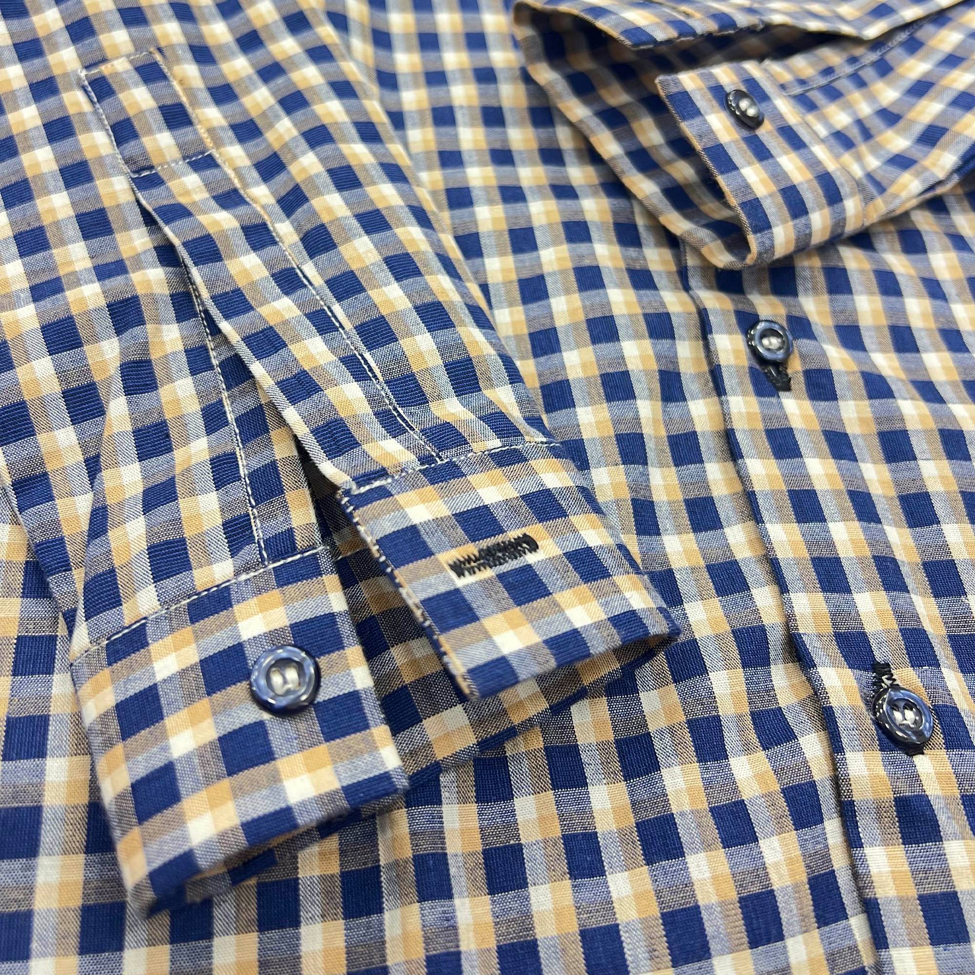 Baby Boy 4 Piece navy / Skin Check Print Formal set