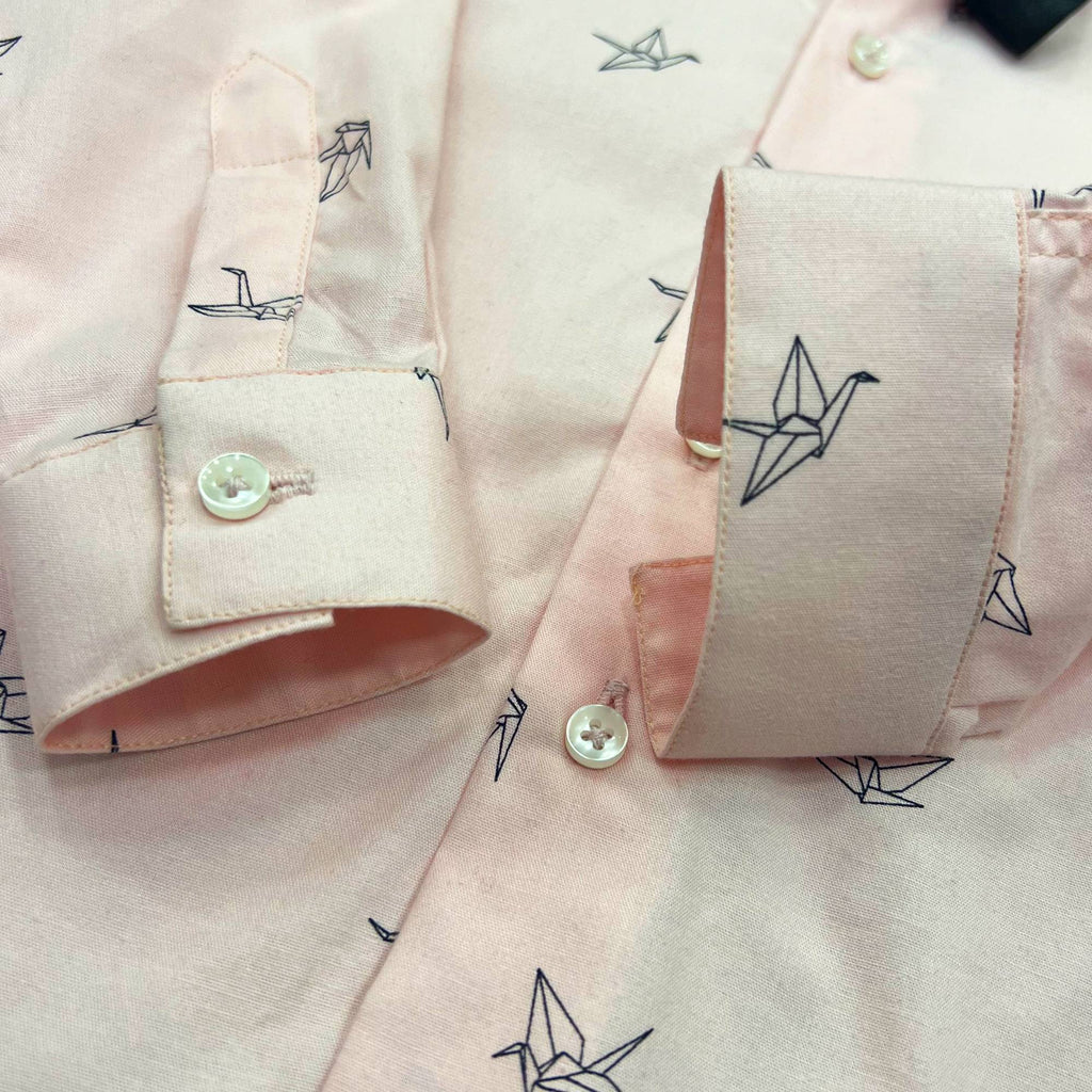 Baby Boy 4 Piece Set Pink Print Formal Set