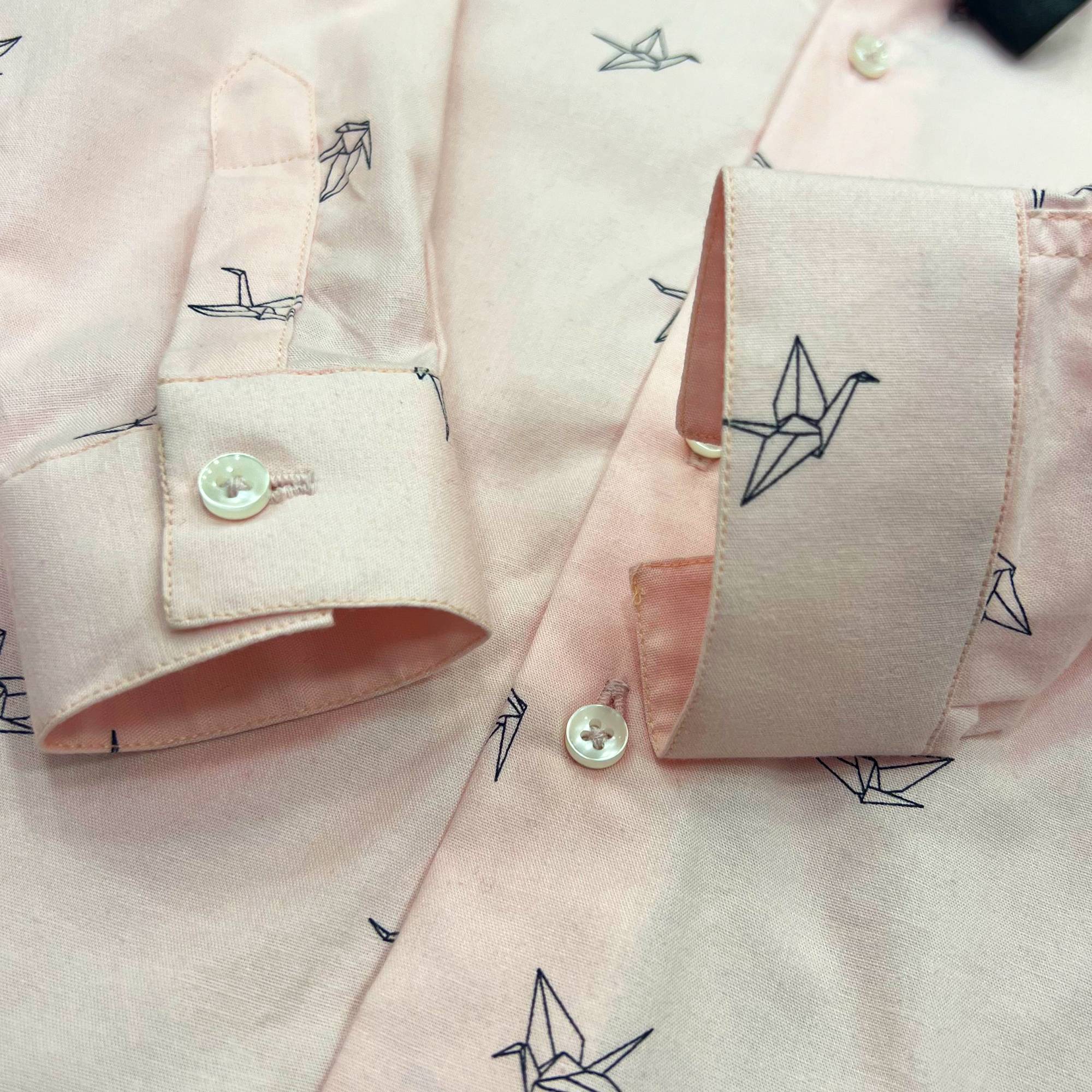 Baby Boy 4 Piece Set Pink Print Formal Set