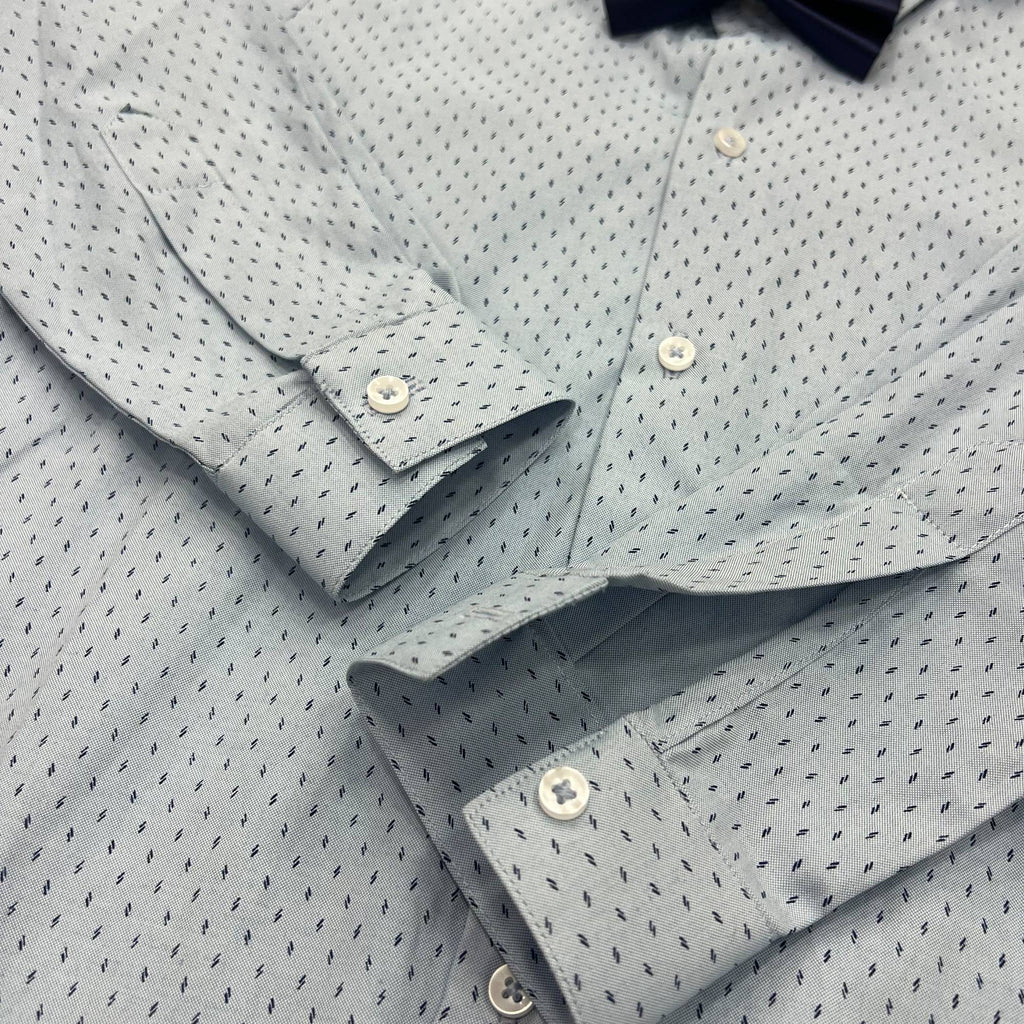 Baby Boy 4 Piece Set Sky Shirt / Navy Blue Pant Formal Set