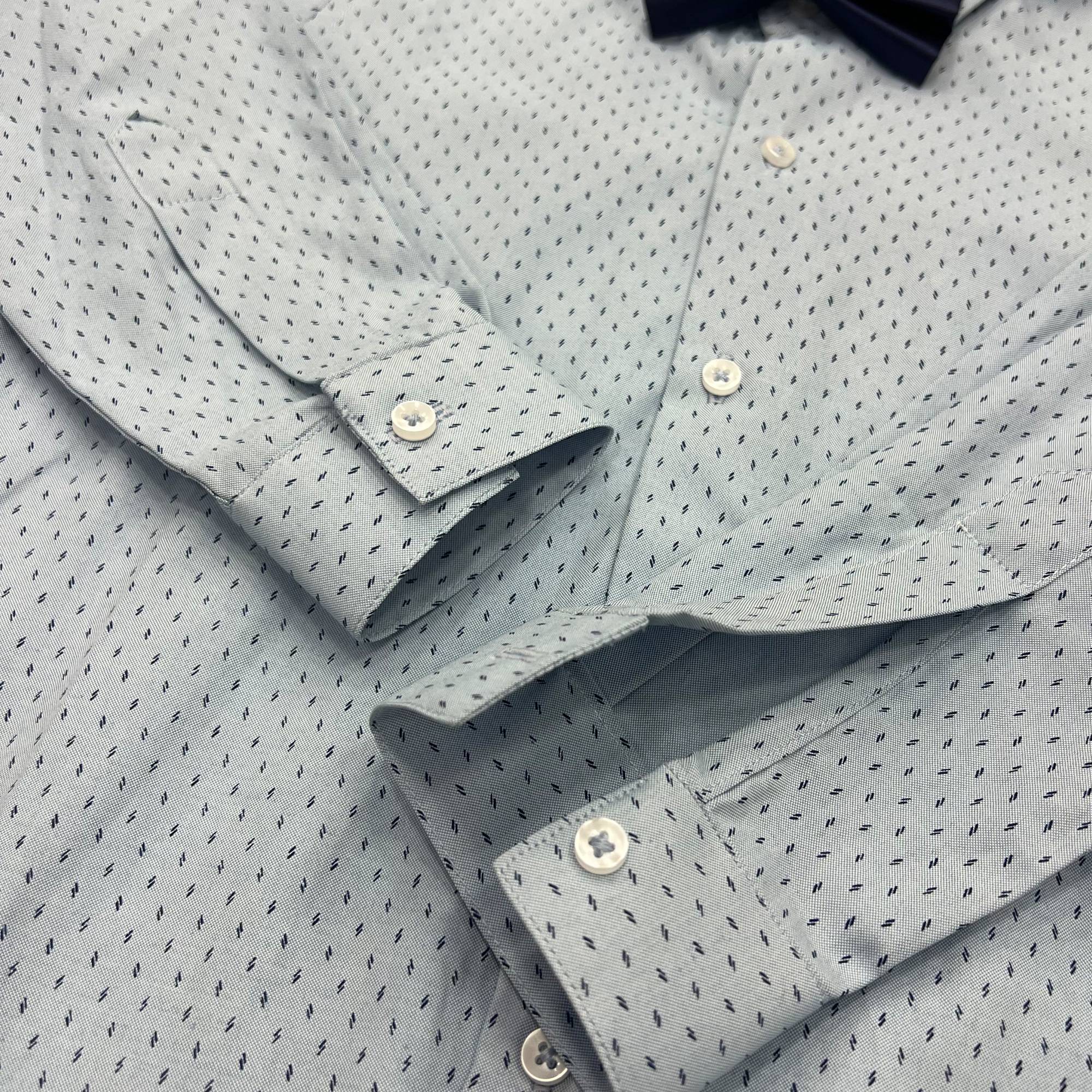 Baby Boy 4 Piece Set Sky Shirt / Navy Blue Pant Formal Set