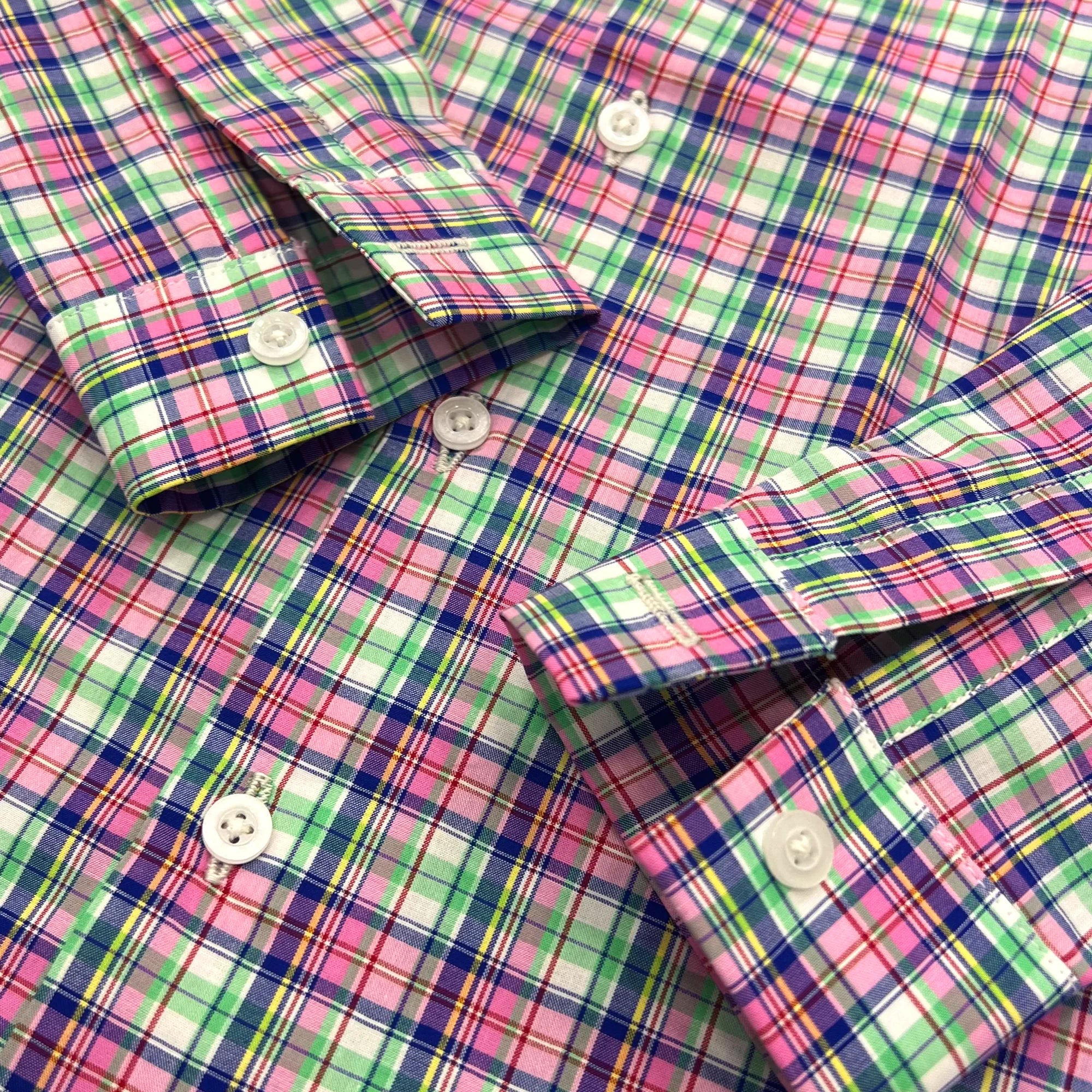 Baby Boy Green Multi Checked / Blue pant Formal Gallis suit