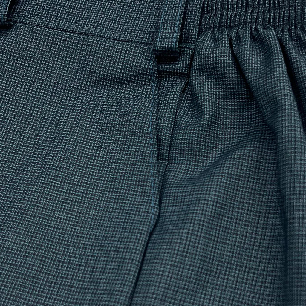 Baby Boy Blue / Green Micro Checked Waistcoat Formal Set