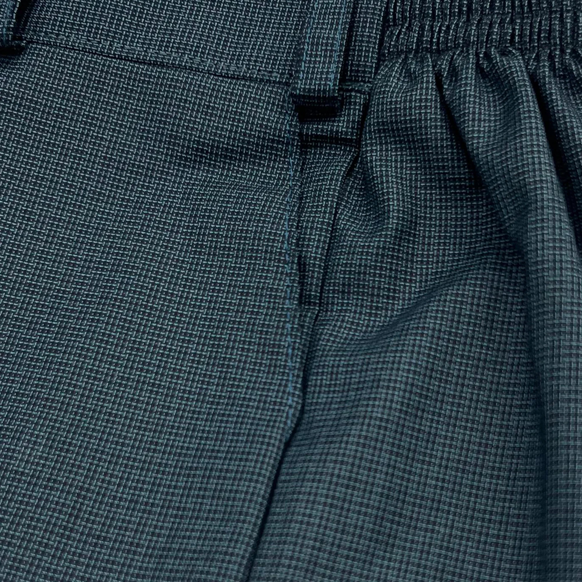 Baby Boy Blue / Green Micro Checked Waistcoat Formal Set