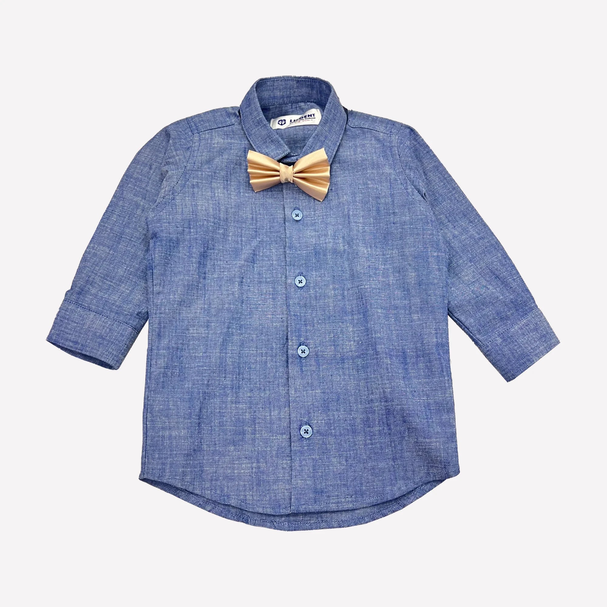 Baby Boy Shamray Blue Shirt / Skin pant Formal Gallis suit