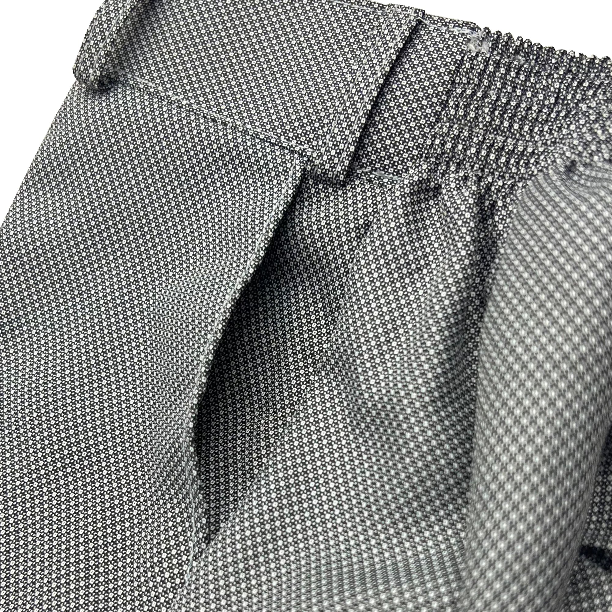 Baby Boy Grey / silver Dots Self Waistcoat Formal Set