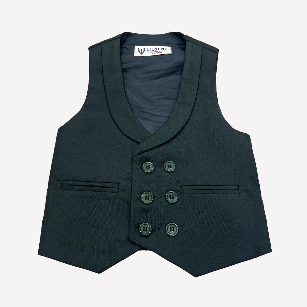 Baby Boy Dark Green Waistcoat Formal Set