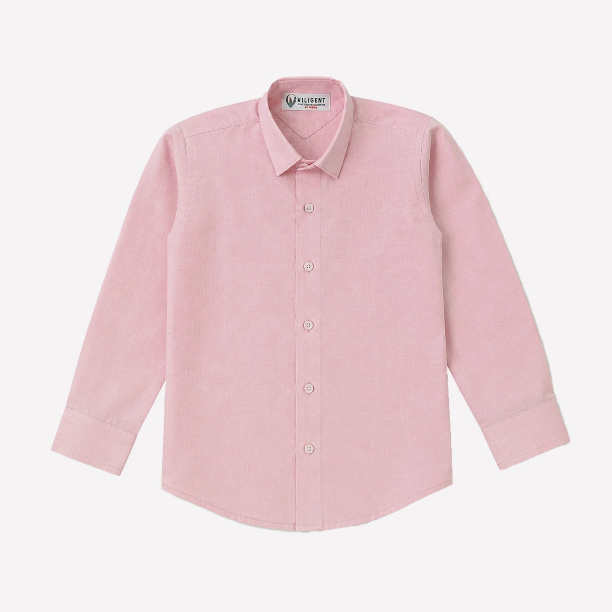 Baby Boy Light Pink Shirt / Black pant Formal Gallis suit