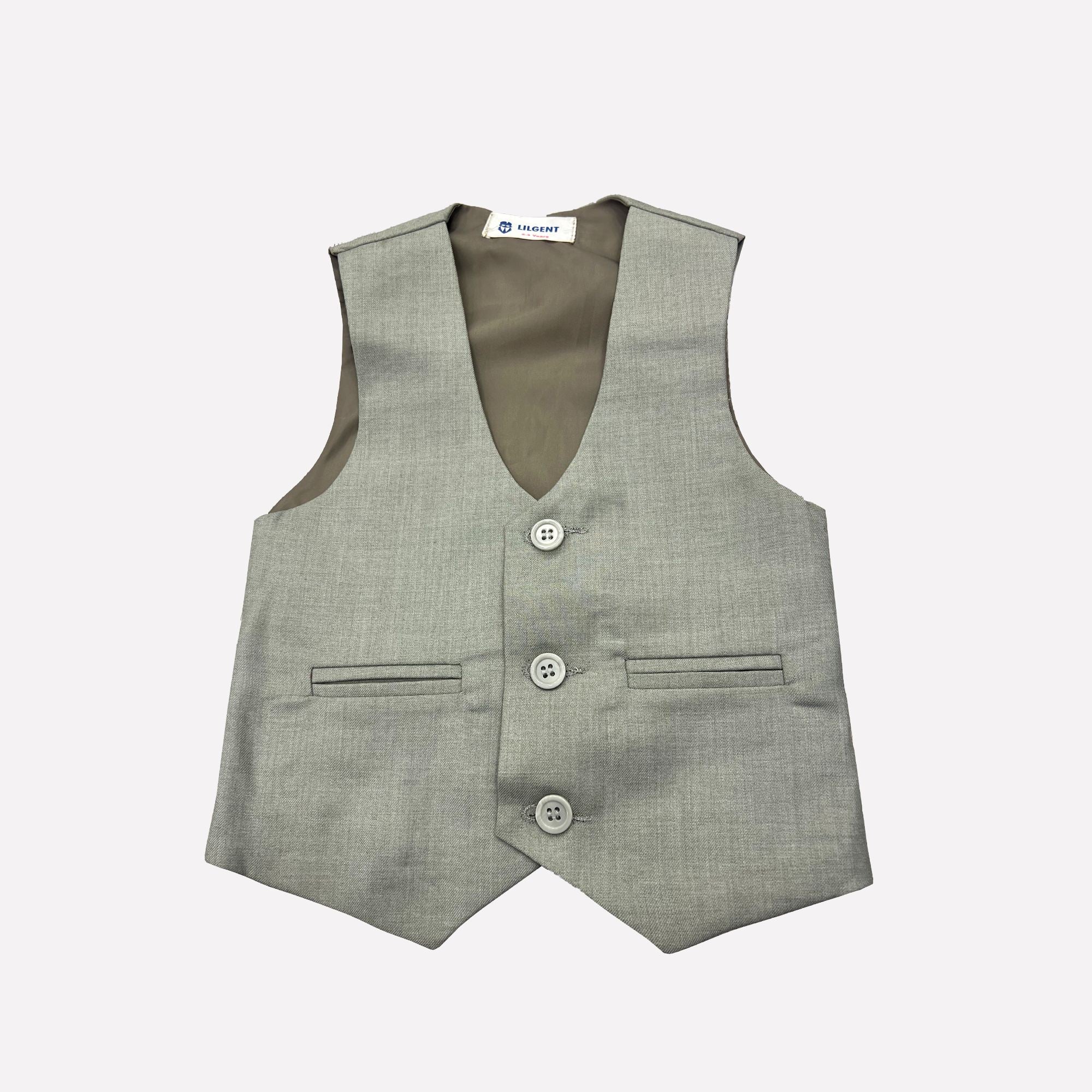 Baby Boy 4 Piece Grey / Greenish Formal Suits