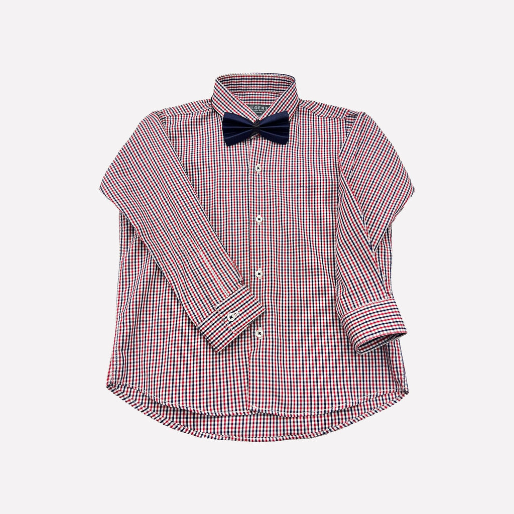 Baby Boy 4 Piece Set Small Multi Checked Print Formal Set