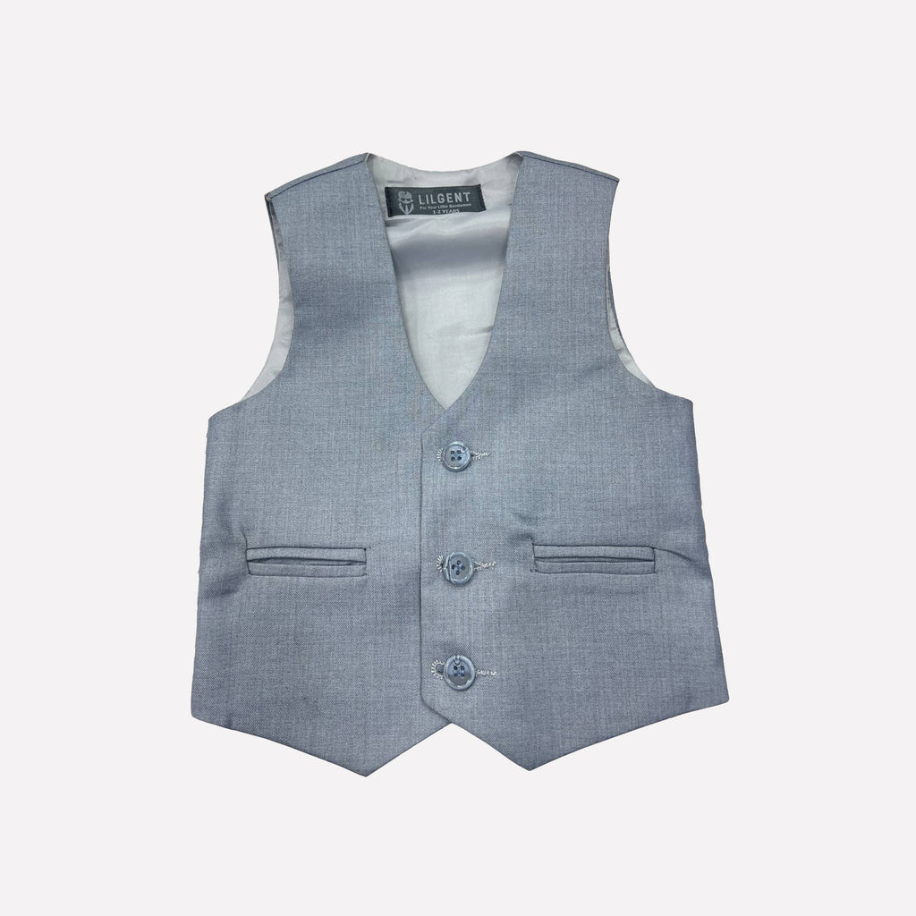 Baby Boy 4 Piece Grey Formal Suit