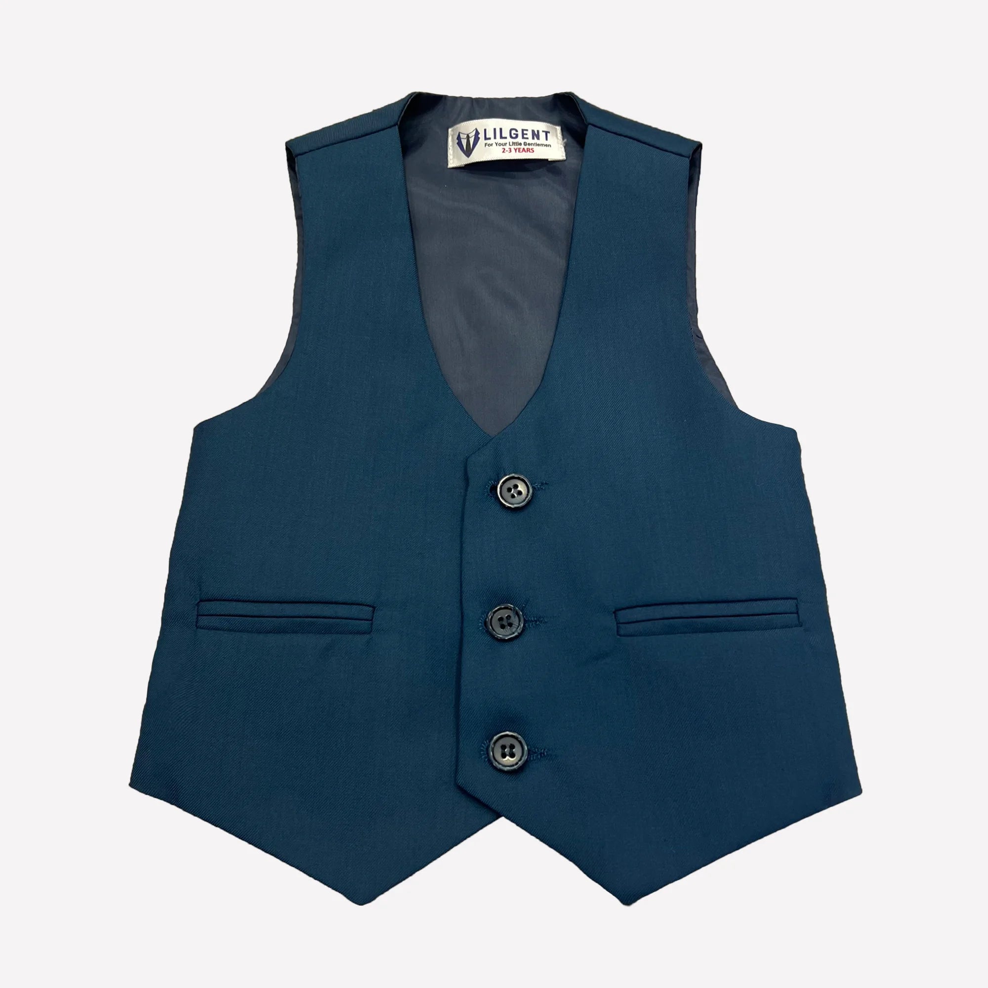 Baby Boy Marine Blue Waistcoat Formal Set