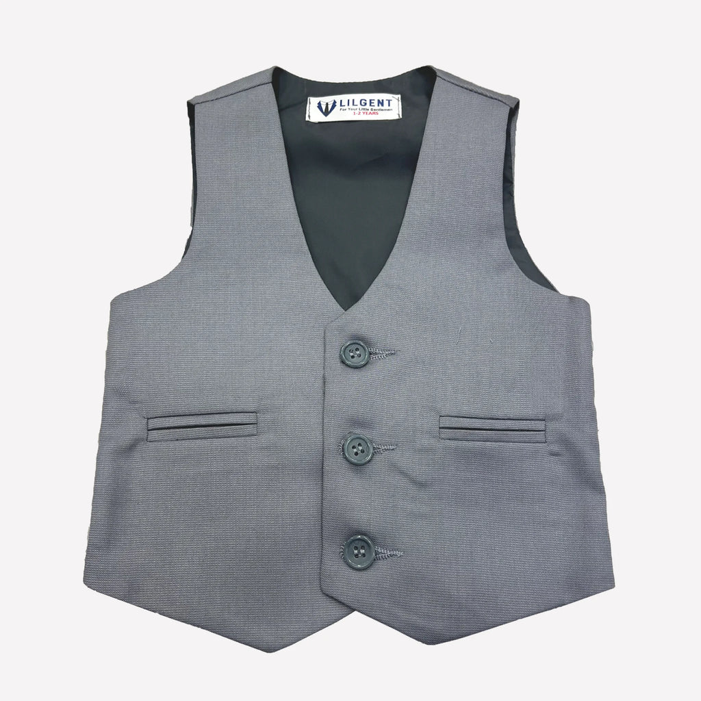 Baby Boy Smoke Grey Waistcoat Formal Set