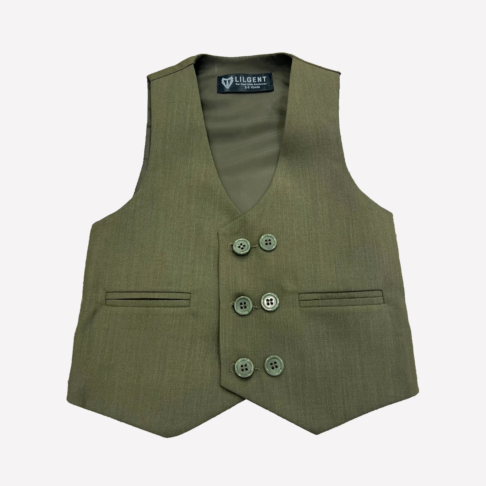 Baby Boy Light Green Waistcoat Formal Set