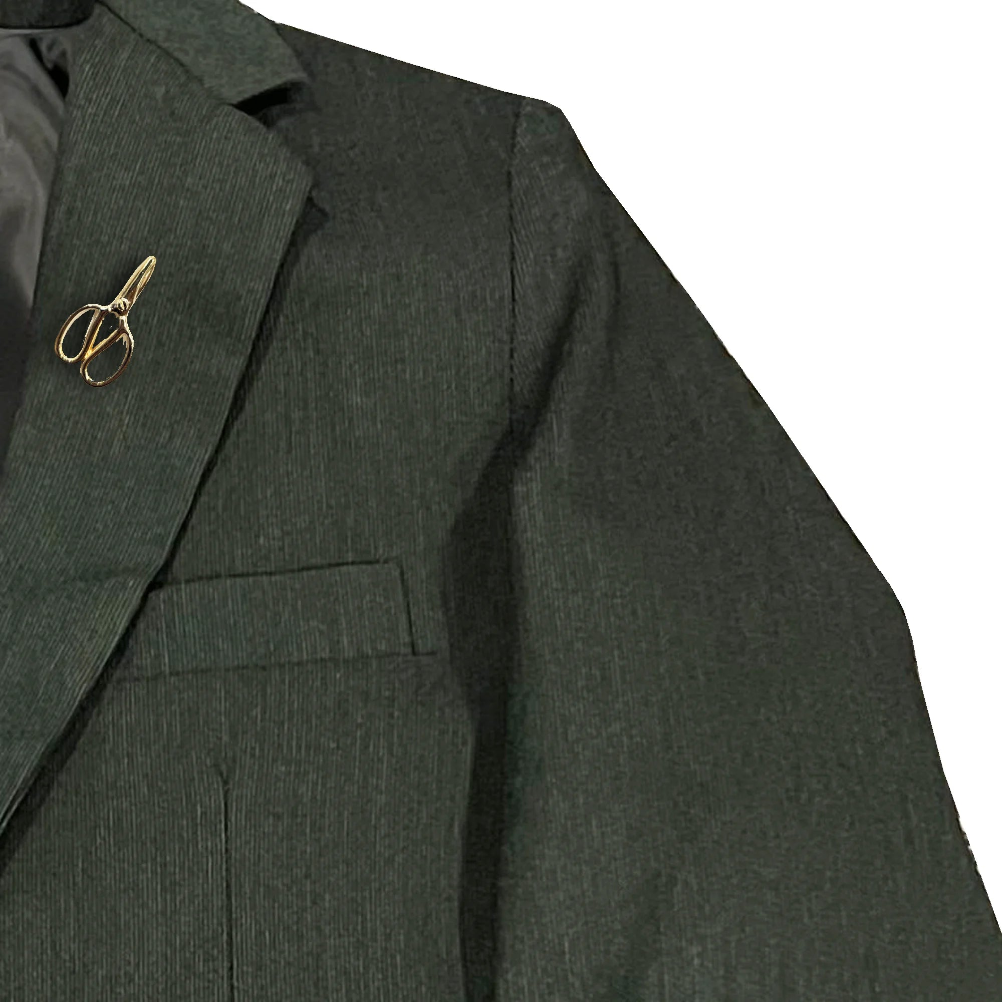 Baby Boy 4 Piece Coat Formal Suit Dark Green Self