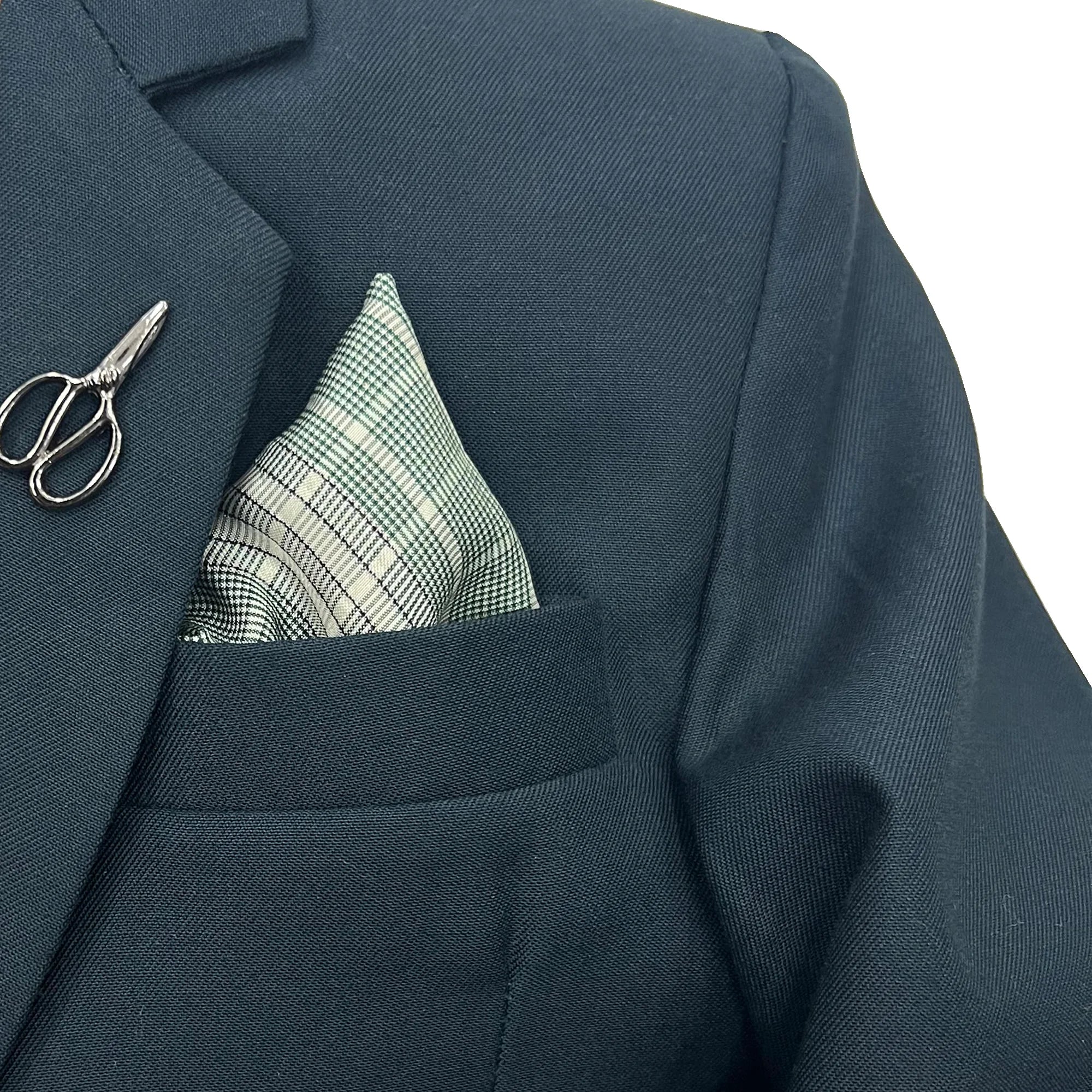 Baby Boy 4 Piece Plain Dark Green Formal Suit