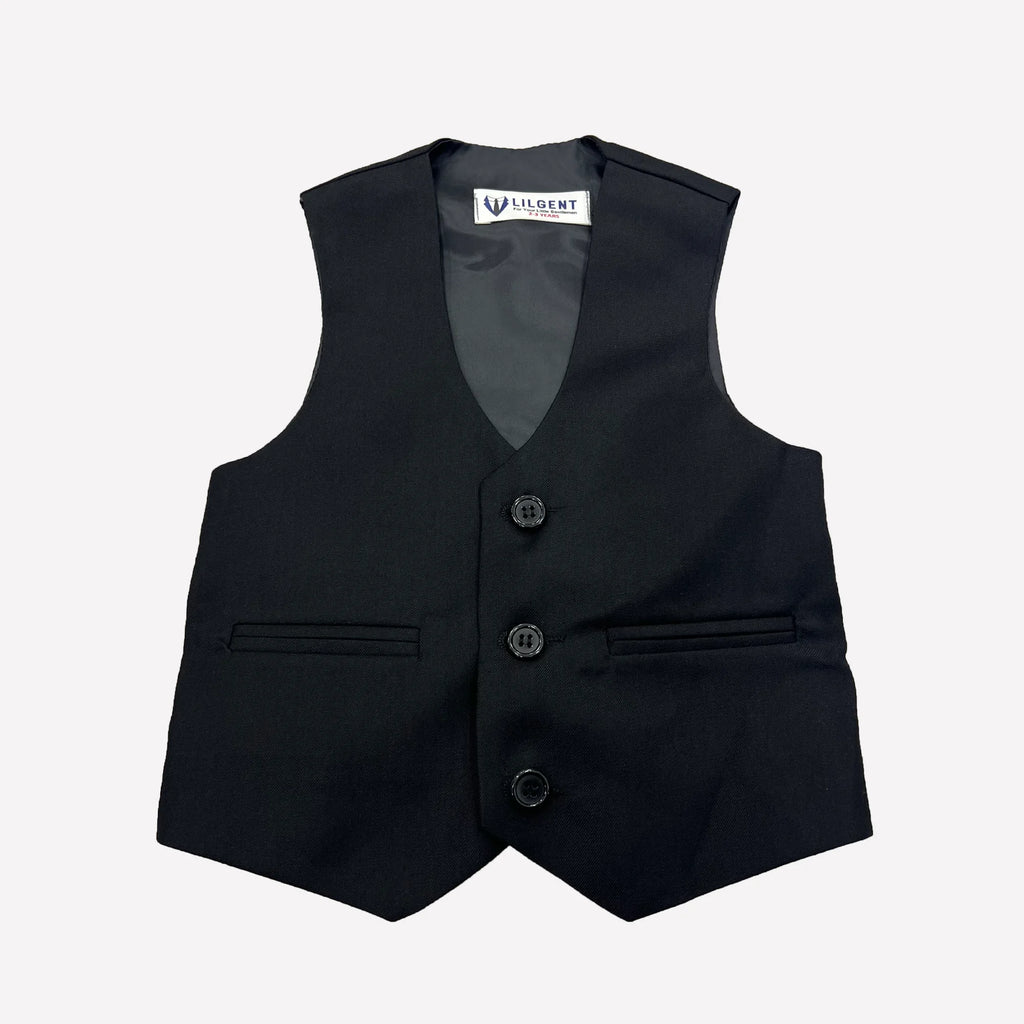 Baby Boy 4 Piece Coat Formal Suit Black