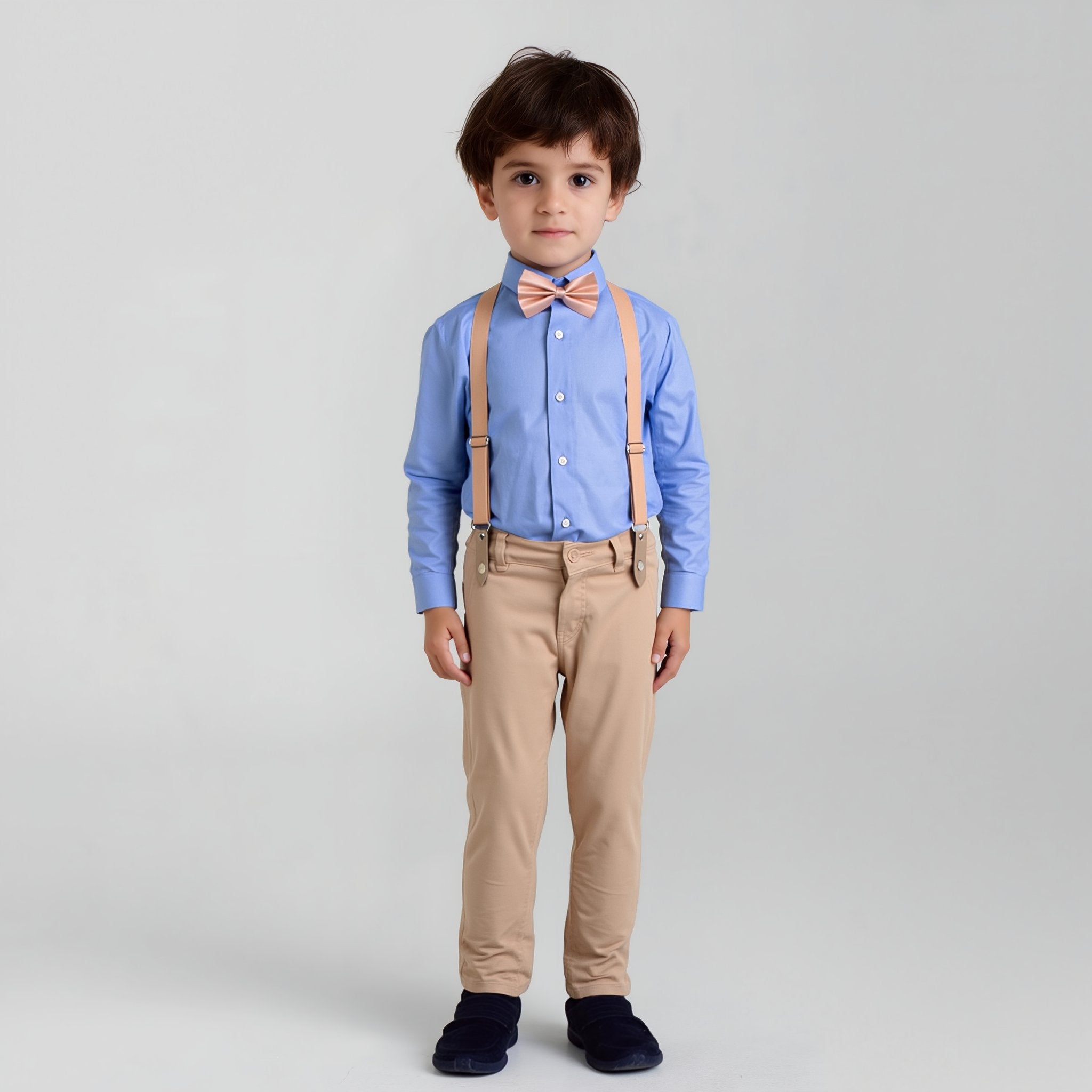 Baby Boy 4 Piece Set Blue / Skin Pant Formal Set