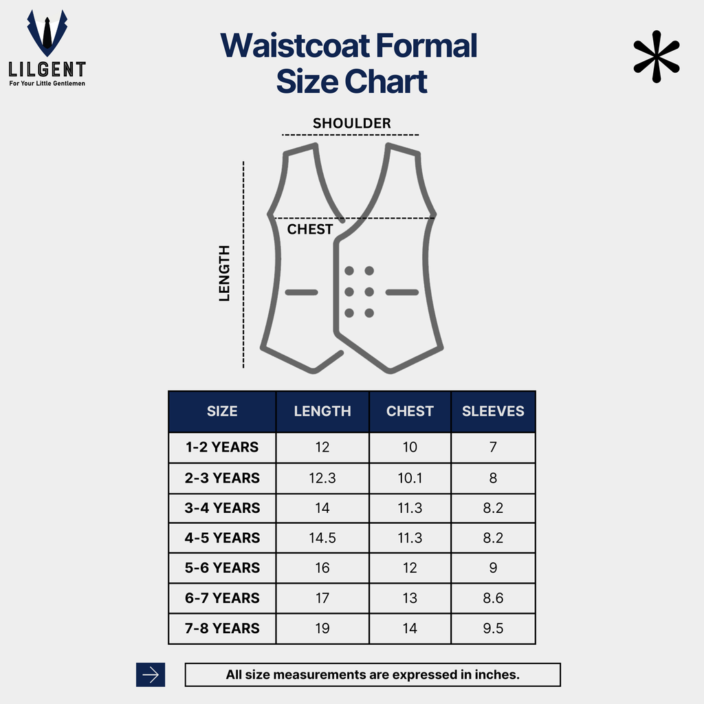 Baby Boy Blue Checked Waistcoat Formal Set